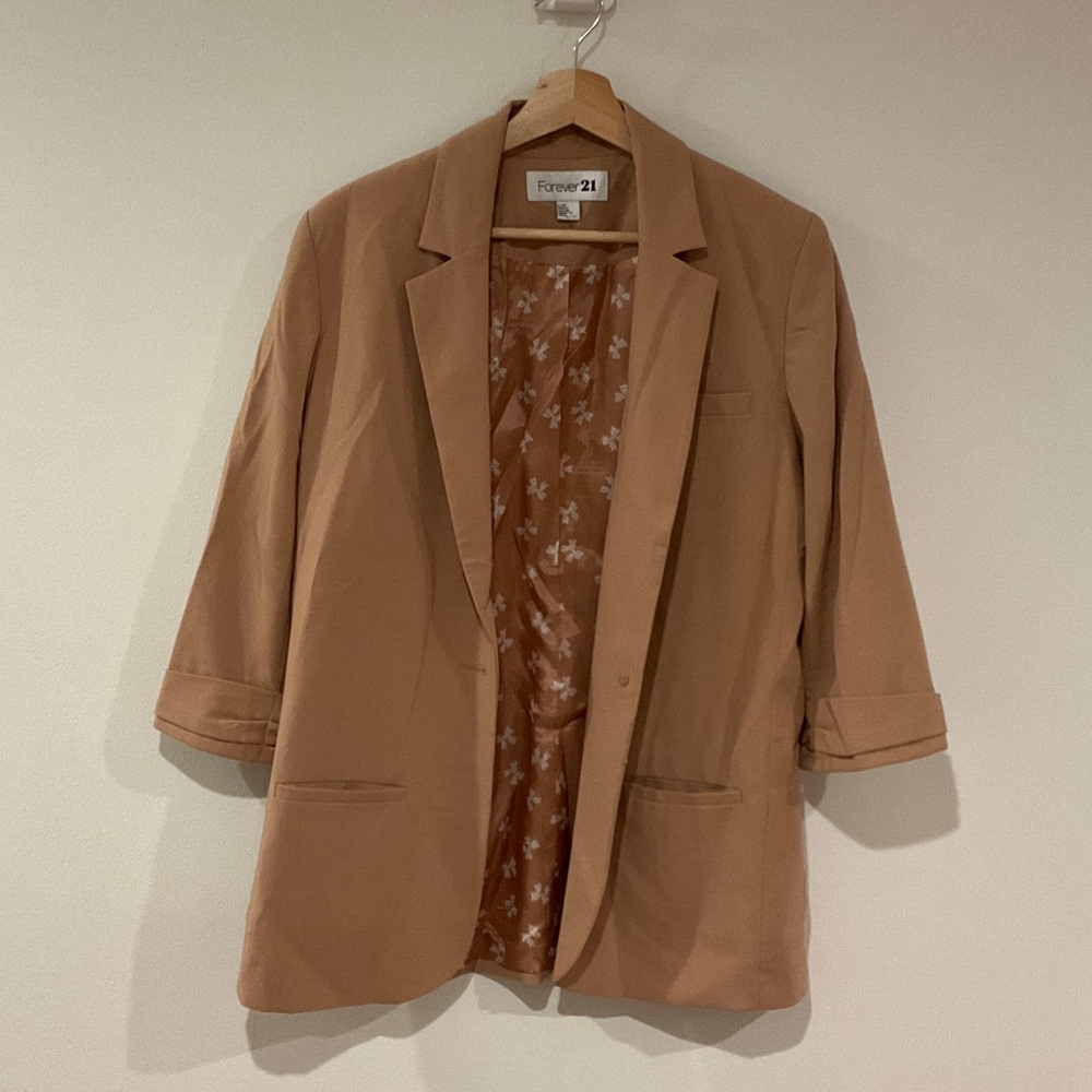 Forever 21 Camel Women's Suit Jacket
